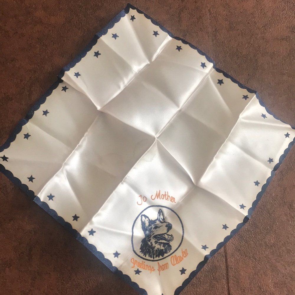 VTG WWII Era Souvenir Hanky Greetings from Alaska to Mother